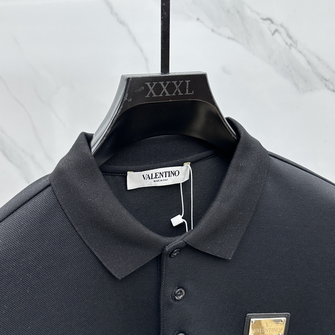 Valentin* Valentino 24 autumn and winter new square neck long sleeve T-shirt