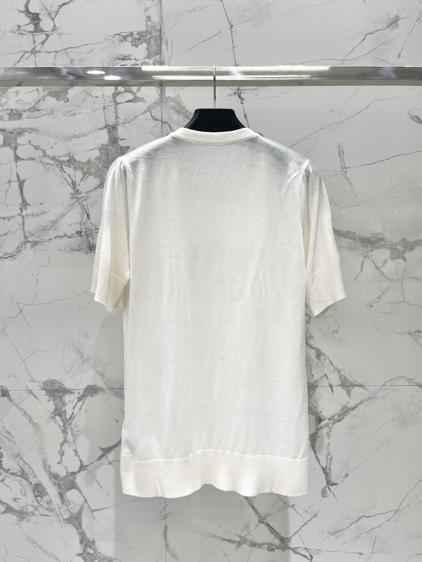 ????????????????* Valentino Heavy Collar Beaded Wool Knit Cardigan