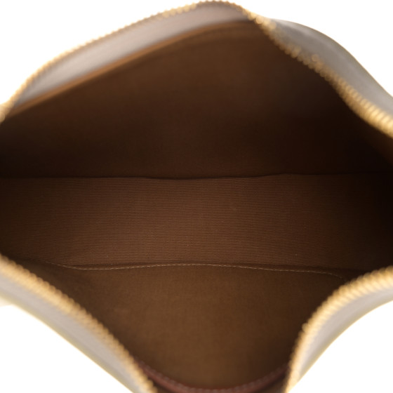 CELINE Canvas Calfskin Ava Triomphe Shoulder Bag Grege