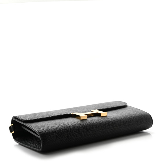 HERMES Epsom Constance Wallet To Go Black