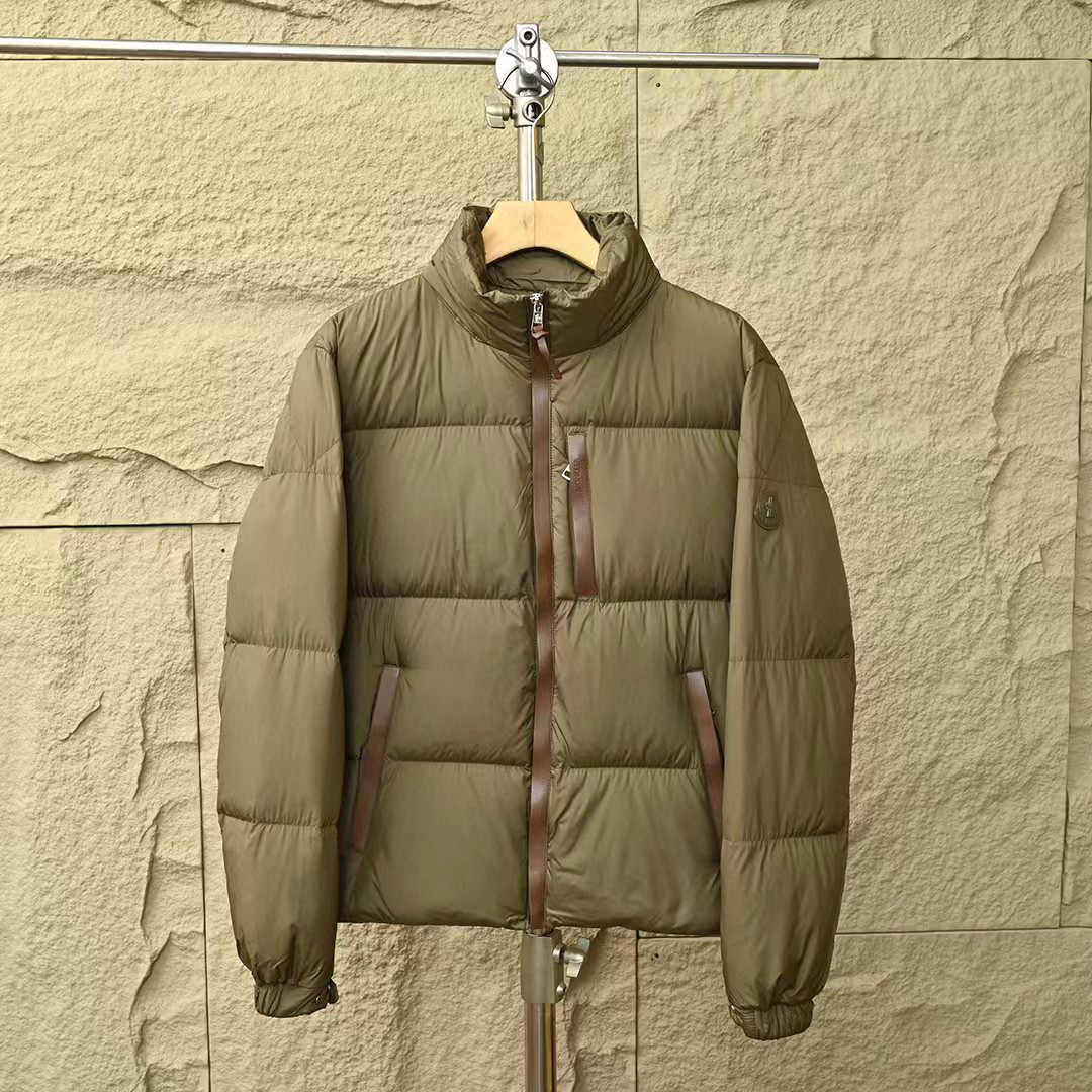MONCLER2024 new Moncler winter leather label down jacket