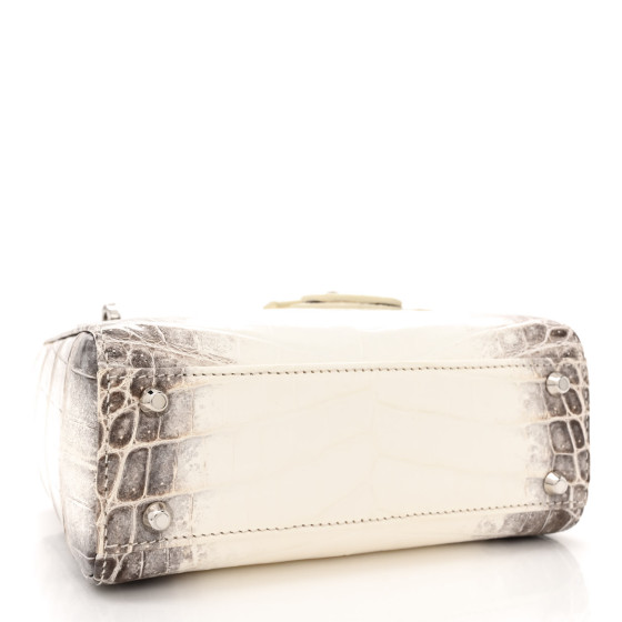 Christian Dior Niloticus Crocodile Himalaya Mini Lady Dior White