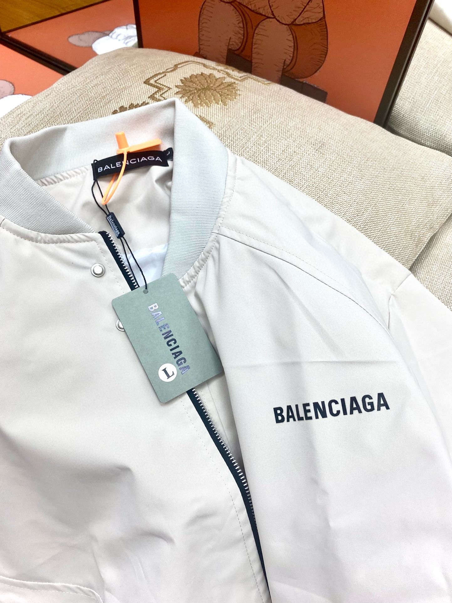 Balenciaga 2024 autumn new INS Hong Kong style couple loose pilot jacket coat