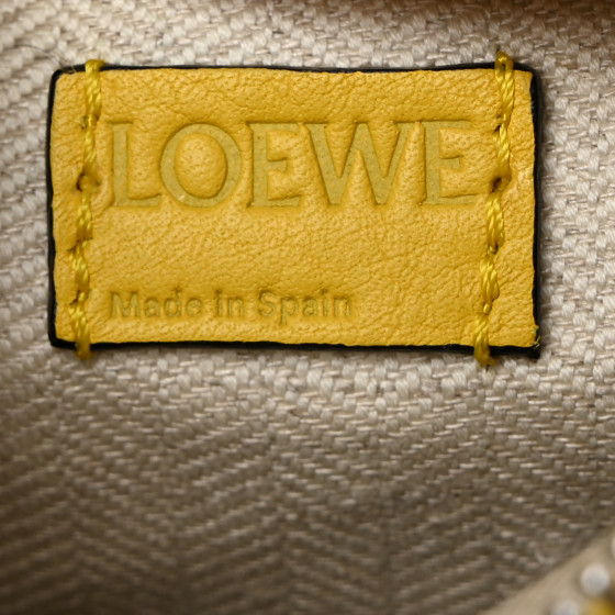 LOEWE Calfskin Nano Puzzle Bag Yellow