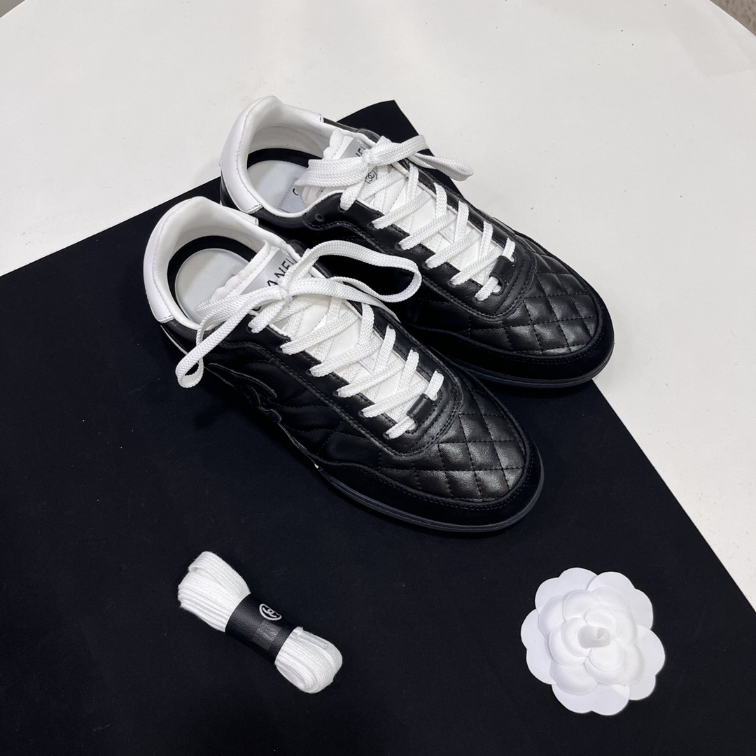 Chanel Chanel 2024SS early spring new diamond stitching flash casual sports shoes