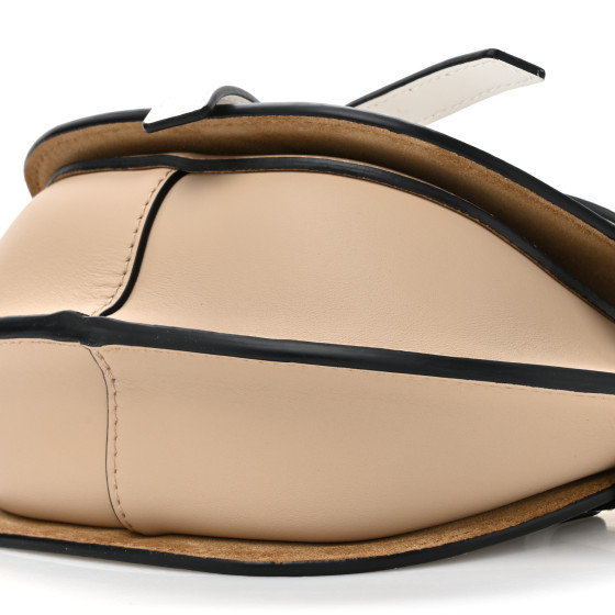 LOEWE Soft Calfskin Mini Gate Dual Bag Soft White Paper Craft