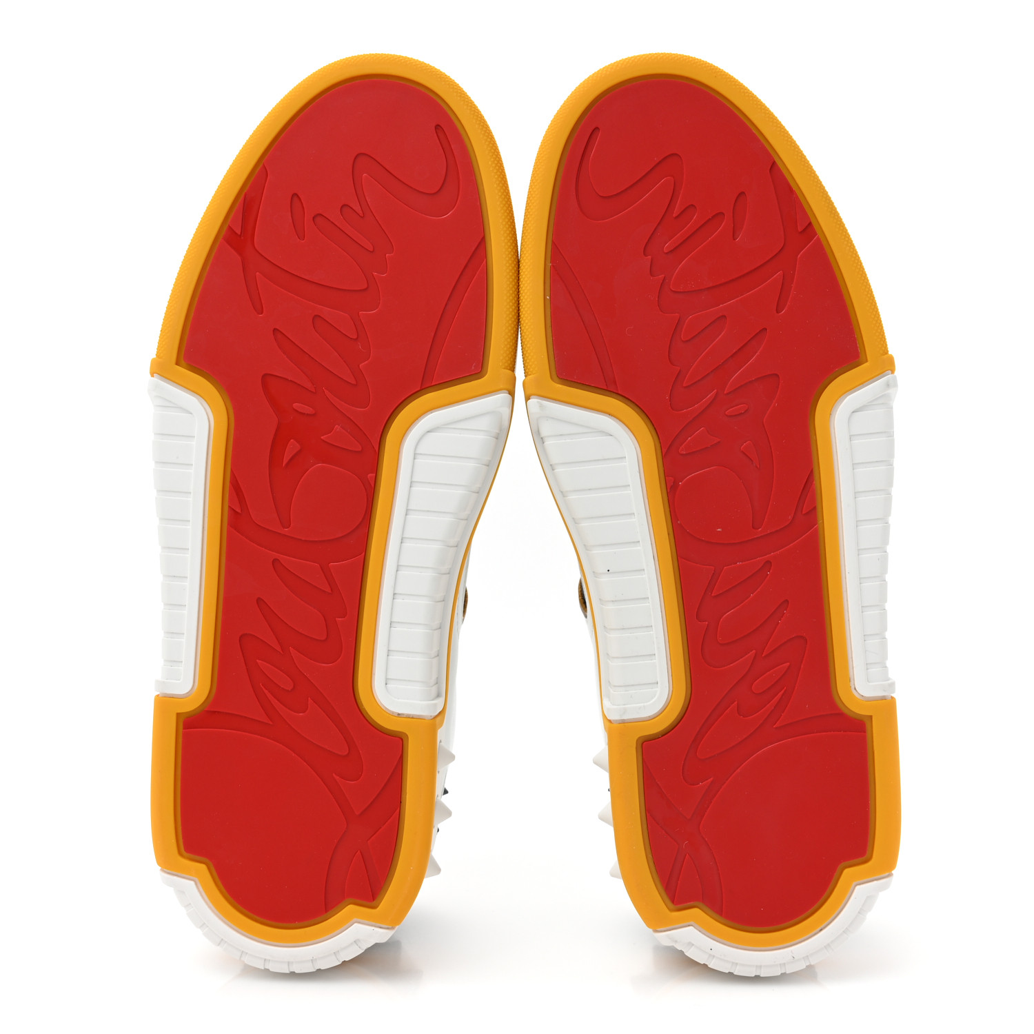 Christian Louboutin Calfskin Suede Laminated Nappa Spike Mens Astroloubi Low Top