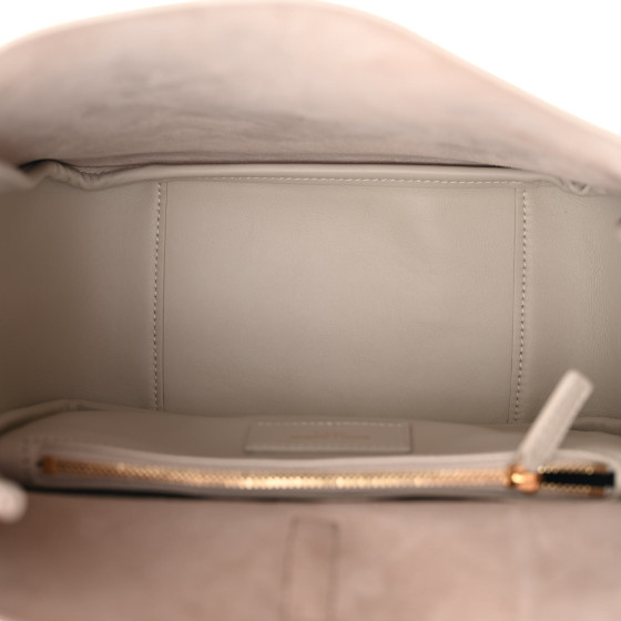 Saint Laurent Smooth Calfskin Small Le 5 A 7 Soft Hobo Blanc Vintage