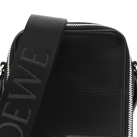 LOEWE Smooth Calfskin Vertical Pocket Crossbody Black