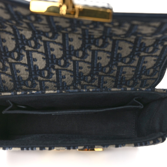 Christian Dior Oblique 30 Montaigne Box Bag Blue