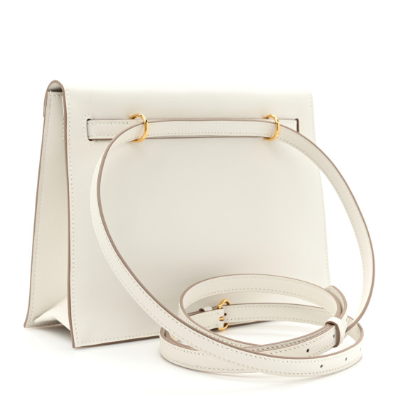 HERMES Swift Kelly Danse II Belt Bag Gris Pale
