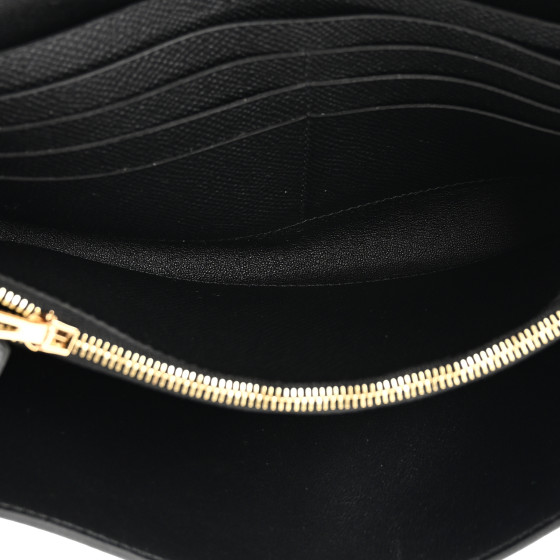 HERMES Epsom Constance Wallet To Go Black