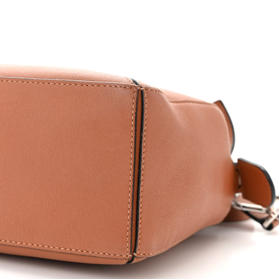 LOEWE Grained Calfskin Small Puzzle Bag Tan