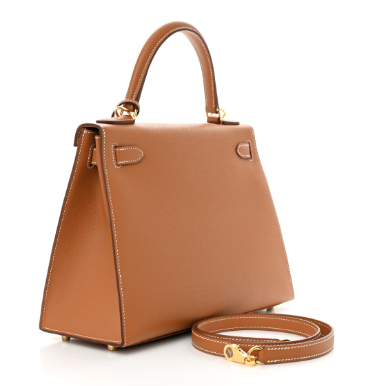 HERMES Epsom Kelly Sellier 28 Gold