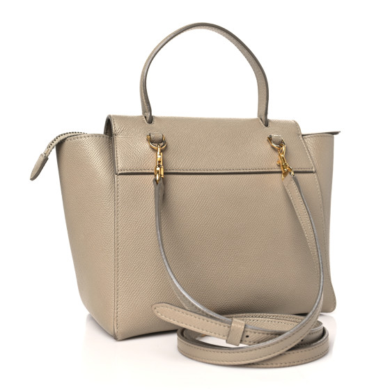 CELINE Grained Calfskin Nano Belt Bag Light Taupe