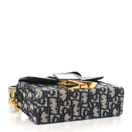 Christian Dior Oblique 30 Montaigne Box Bag Blue