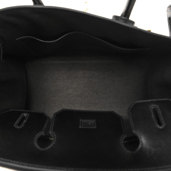 HERMES Box Birkin Sellier 30 Black