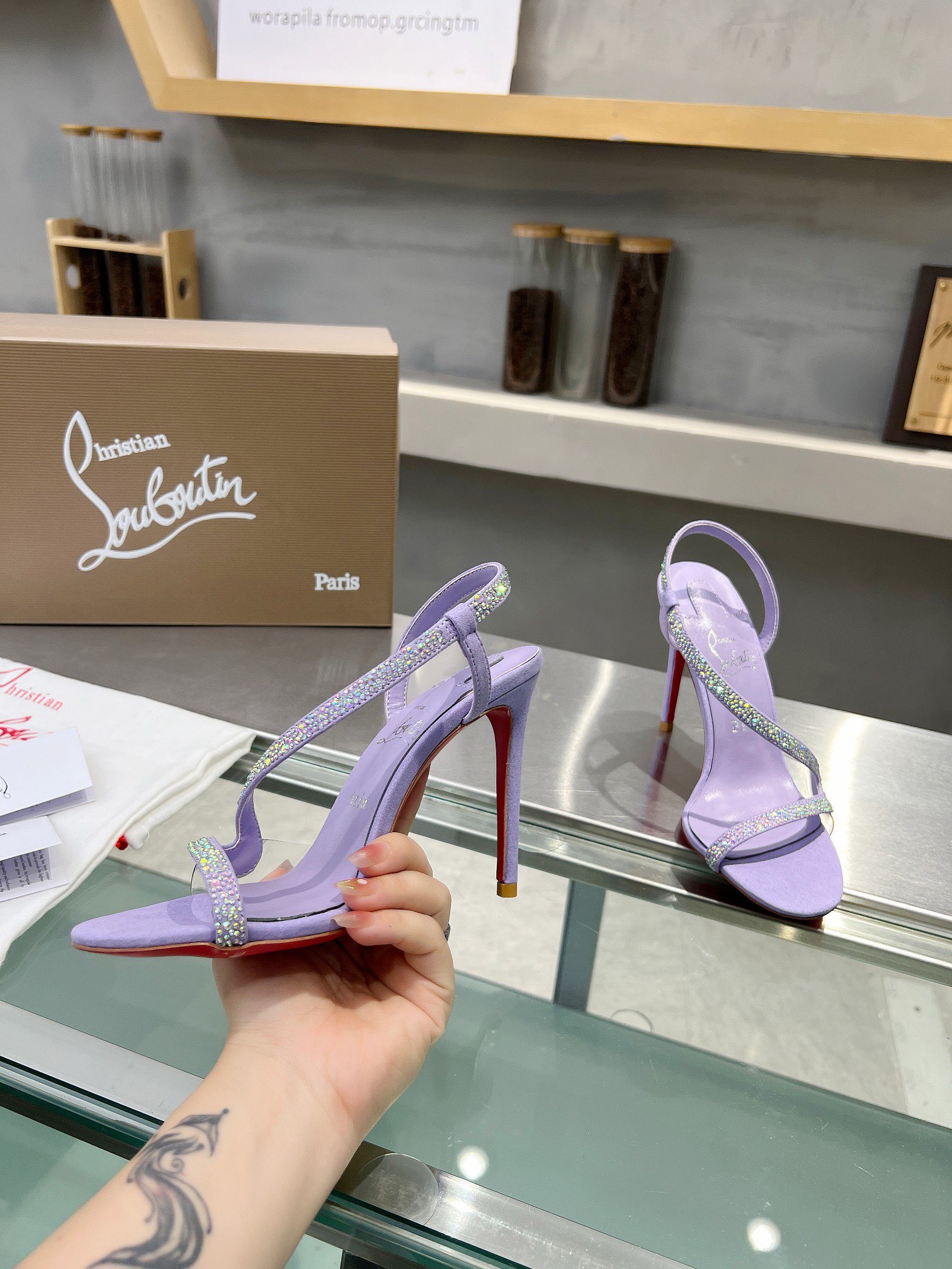 Christian Louboutin/Louboutin hot diamond purple