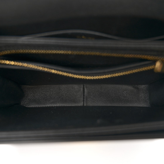 CELINE Shiny Calfskin Teen Triomphe Black