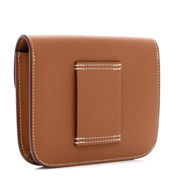 HERMES Epsom Constance Slim Wallet Gold