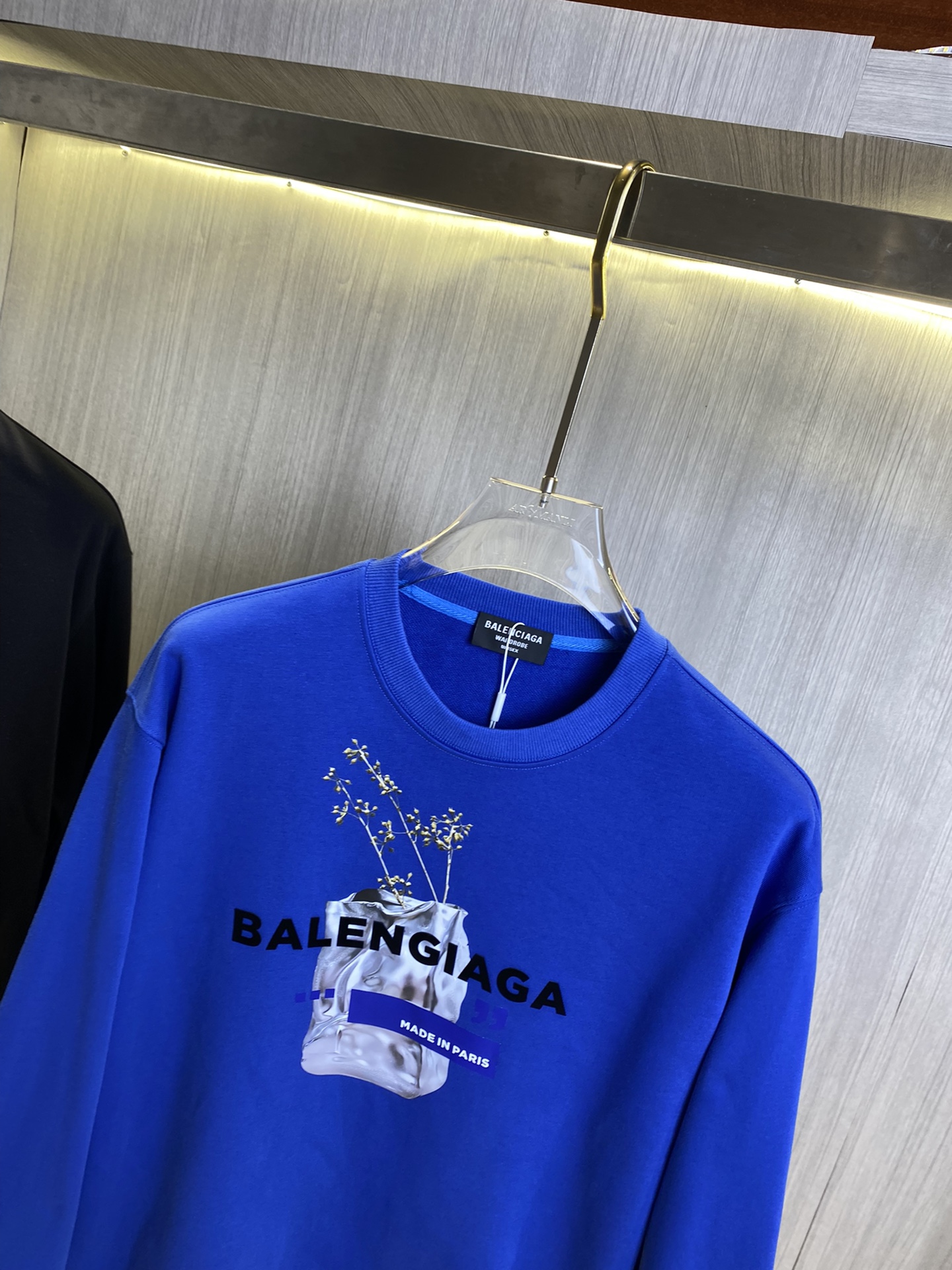 BALENCIAGA Paris family autumn and winter new high-weight 380g heavy sweatshirt
