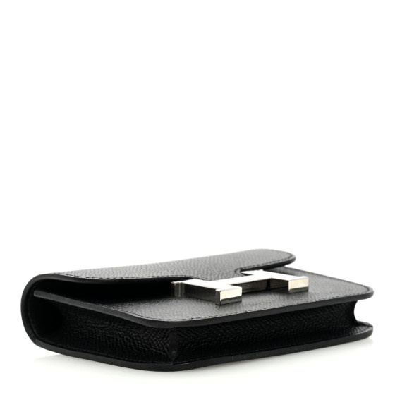 HERMES Epsom Constance Slim Wallet Black