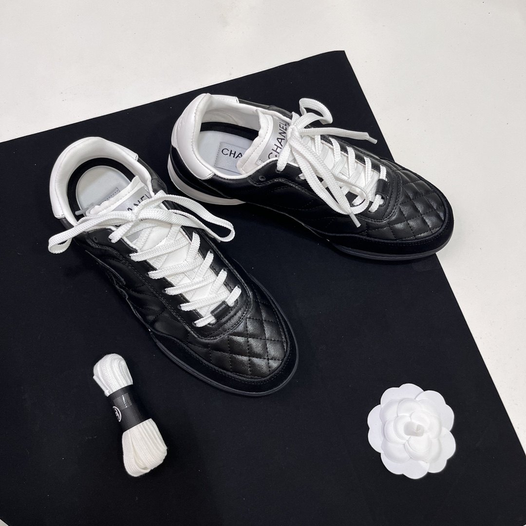 Chanel Chanel 2024SS early spring new diamond stitching flash casual sports shoes