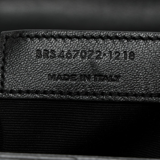 Saint Laurent Calfskin Y Quilted Monogram Toy Loulou Crossbody Bag Black