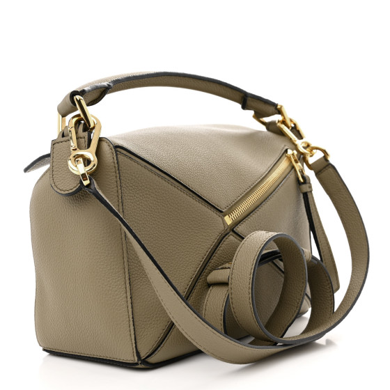 LOEWE Calfskin Small Puzzle Bag Artichoke Green