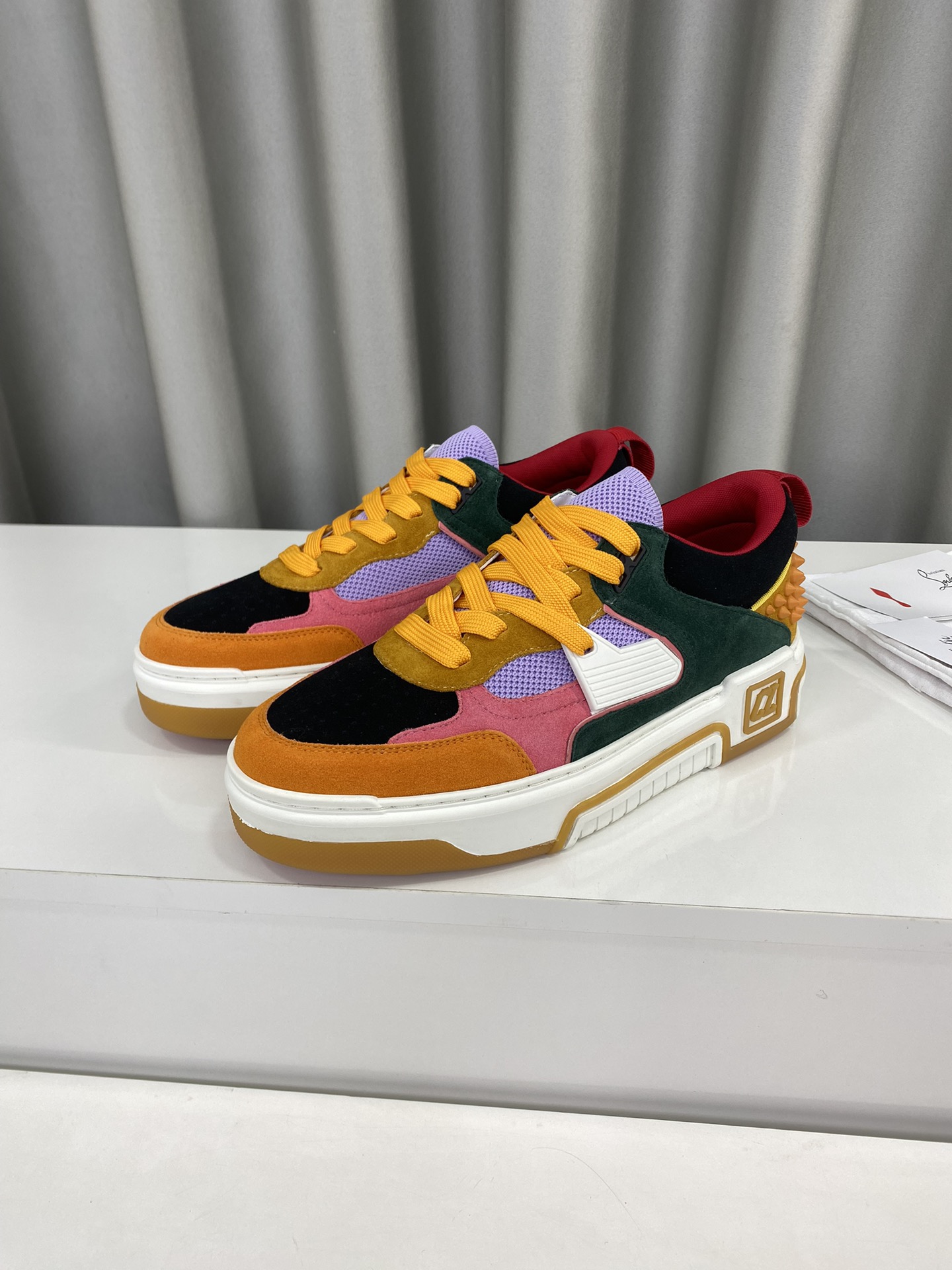 Christian Louboutin 2024 Unisex Red Sole Platform Sneakers