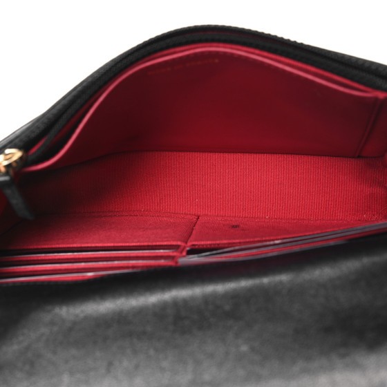 Chanel Lambskin Quilted Chanel 19 Wallet On Chain WOC Black