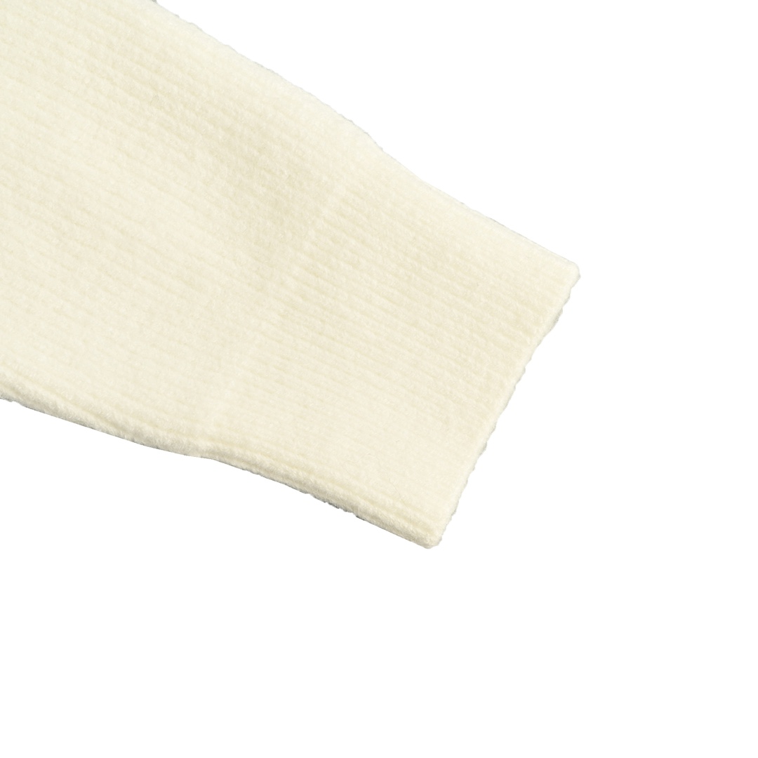 embroidered zipper sweater jacket