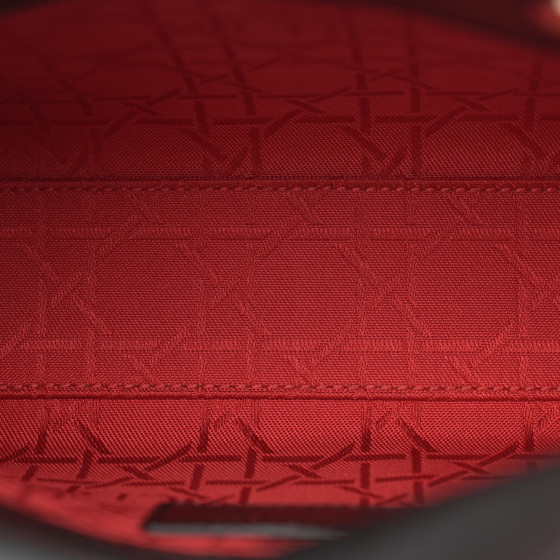 Christian Dior Lambskin Cannage Mini Lady Dior Black