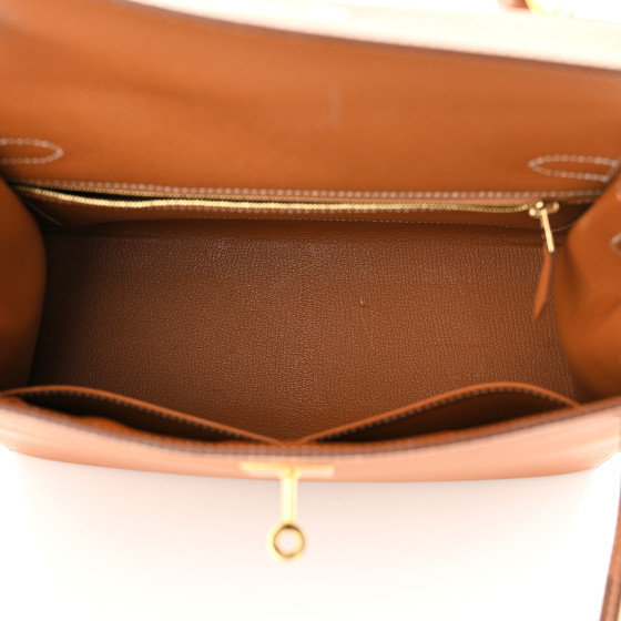HERMES Epsom Kelly Sellier 28 Gold