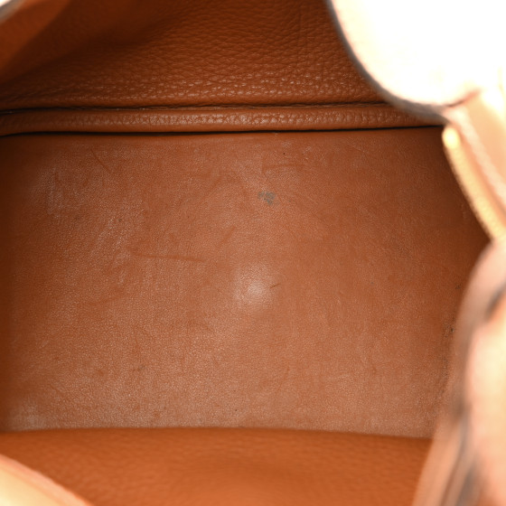 HERMES Taurillon Clemence Lindy 26 Gold