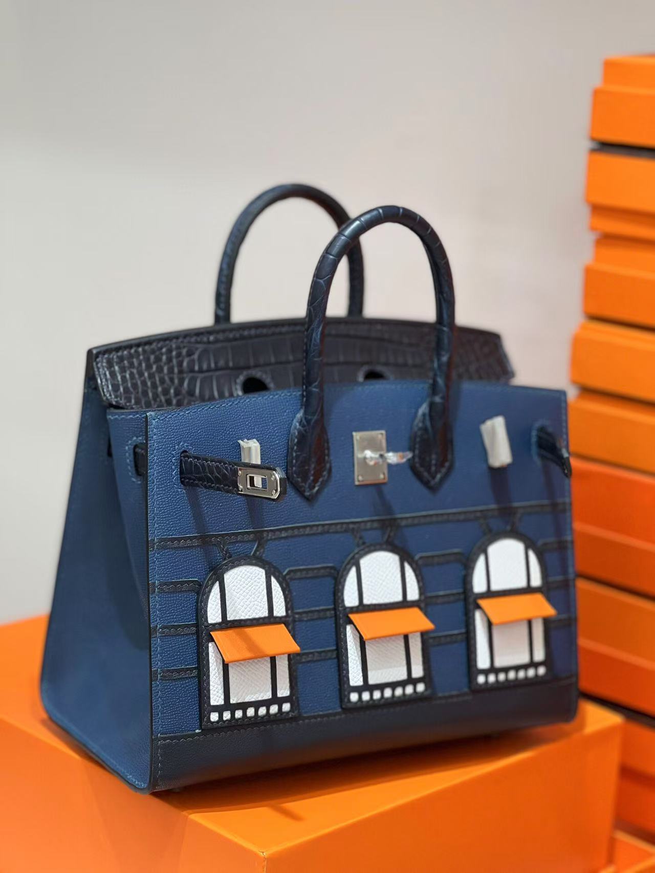 Hermes Birkin sellier Faubourg 20cm Madame