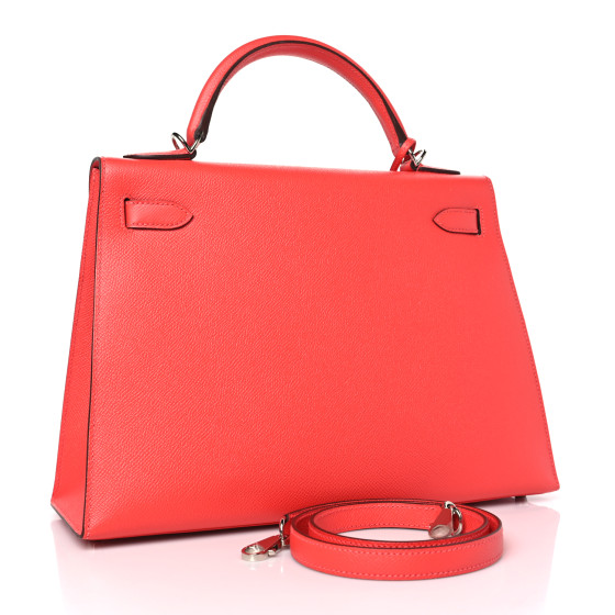 HERMES Epsom Kelly Sellier 32 Rose Jaipur