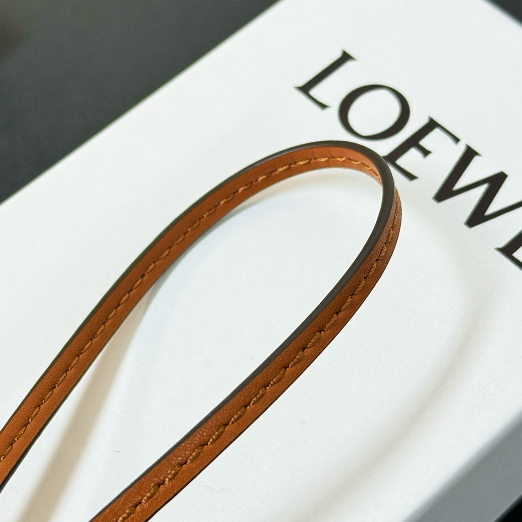 Loewe felt and cowhide penguin charm