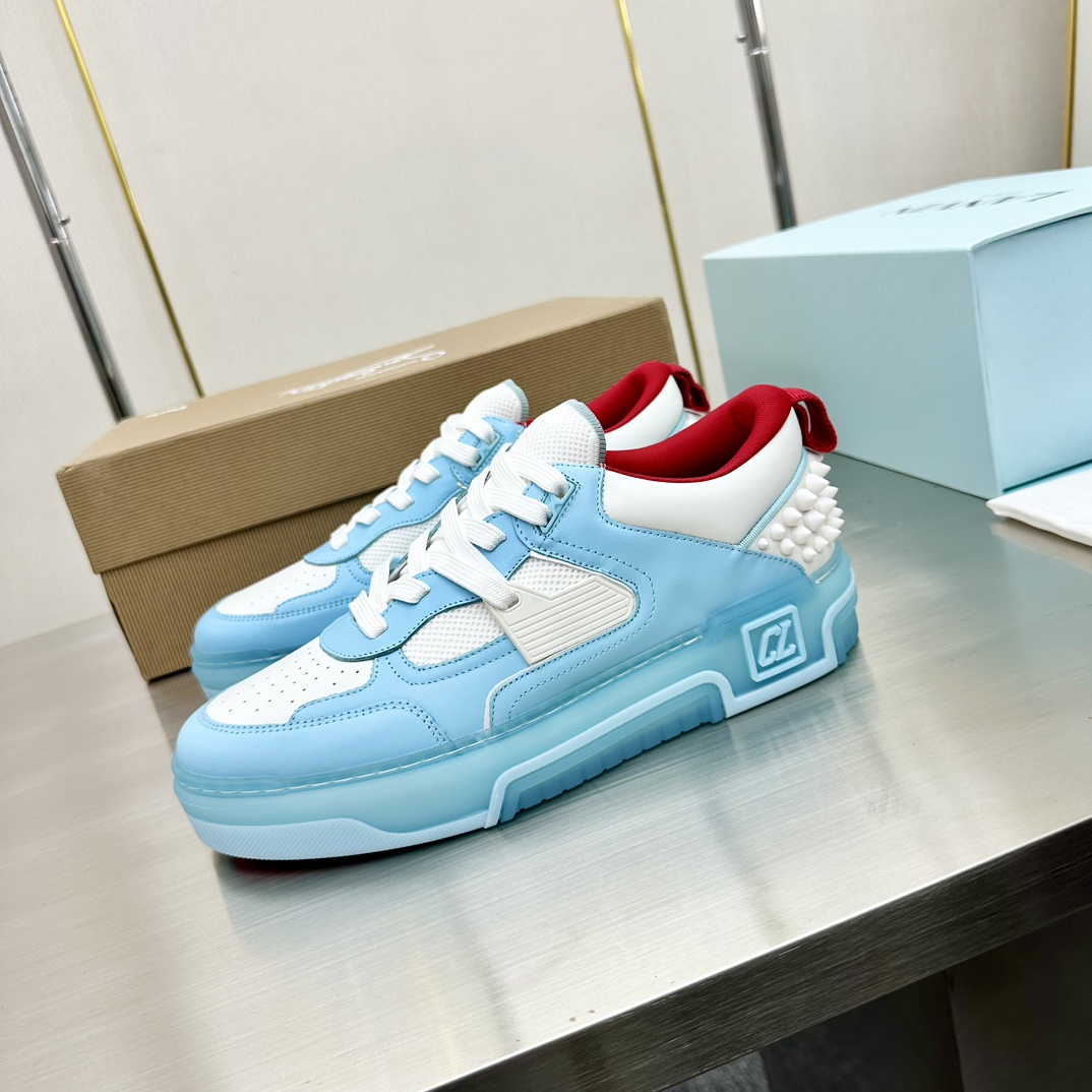 Christian Louboutin 2024 ASTROLOUBI Unisex Thick-soled Sneakers Blue