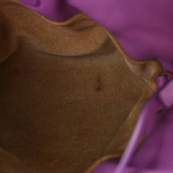 LOEWE Calfskin Mini Flamenco Knot Bag Purple