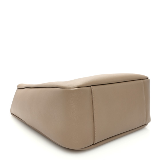 Saint Laurent Supple Calfskin Large Le 5 A 7 Soft Hobo Dusty Grey