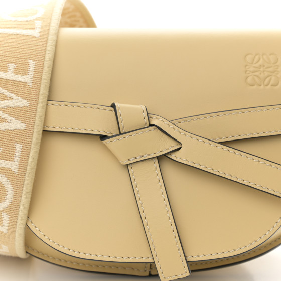 Loewe Calfskin Jacquard Mini Gate Dual Bag Butter
