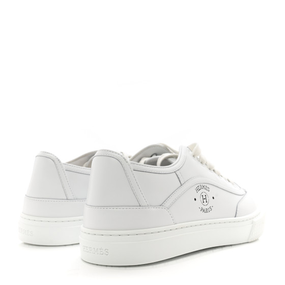 Hermes Calfskin Womens Get Sneakers 37 White