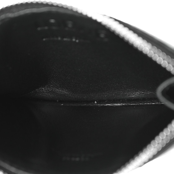 LOEWE Soft Grained Calfskin Coin Card Holder Black