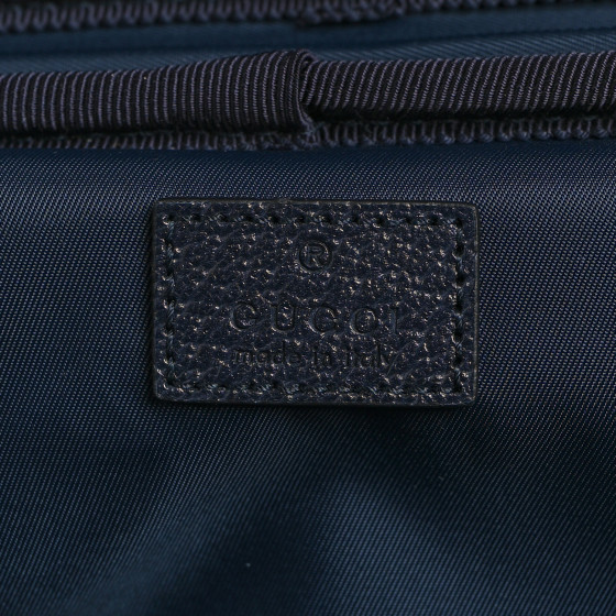 Gucci GG Supreme Monogram Textured Dollar Calfskin Web Savoy Cabin Plus Trolley Beige Blue