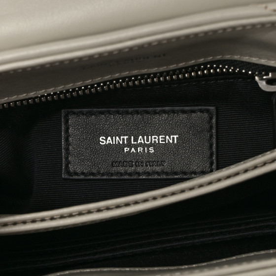 Saint Laurent Calfskin Y Quilted Monogram Toy Loulou Crossbody Bag Crema Soft