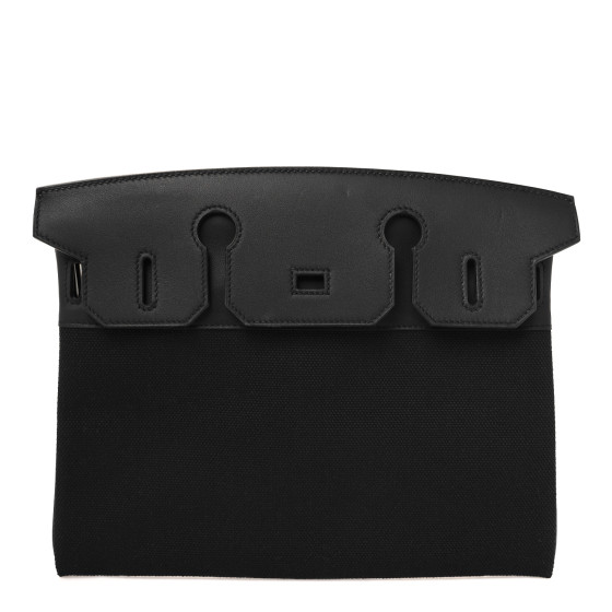 HERMES Togo Swift Canvas 3 in 1 Birkin 30 Black