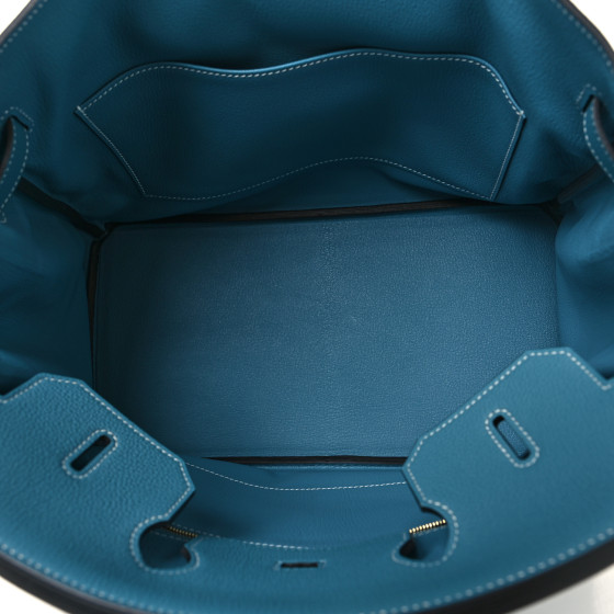 HERMES Togo Birkin 35 New Blue Jean