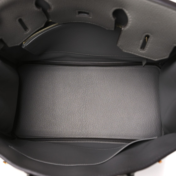 HERMES Togo Birkin 30 Gris Meyer