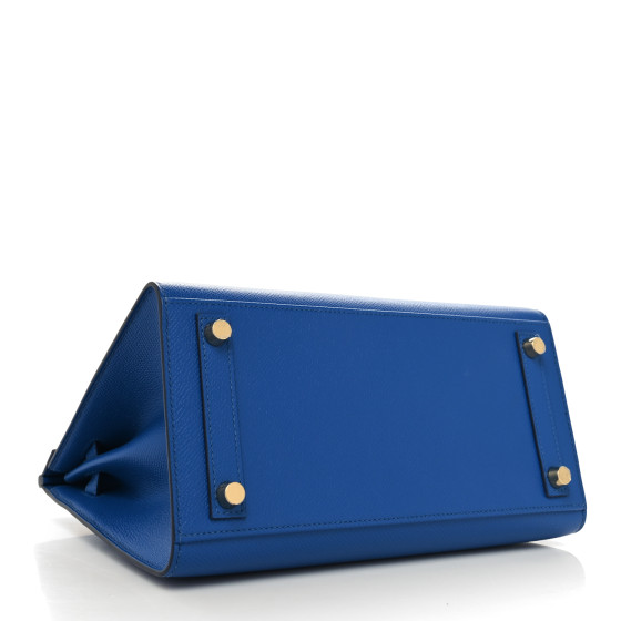 HERMES Epsom Birkin Sellier 25 Bleu France